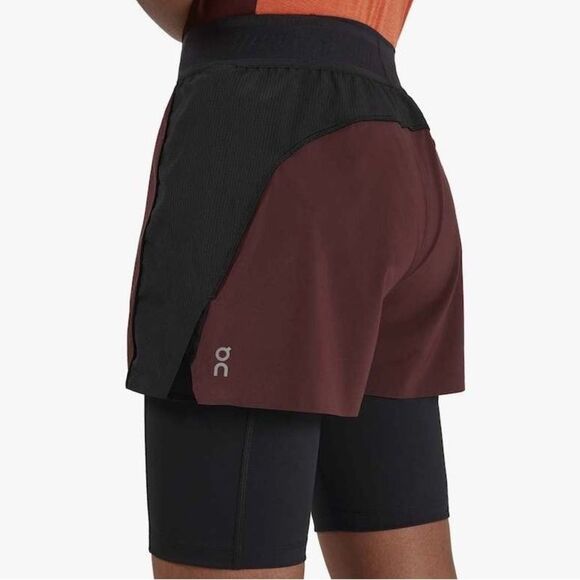 NWOT On Cloud On Running Active Shorts Mulberry Black - Picture 5 of 8